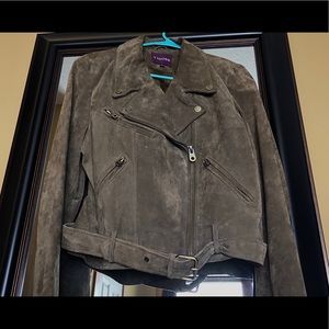 100% Leather exterior Vigoss jacket size L